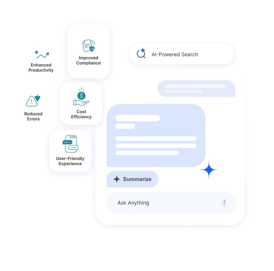 QDMS AI search and chatbot for document retrieval.